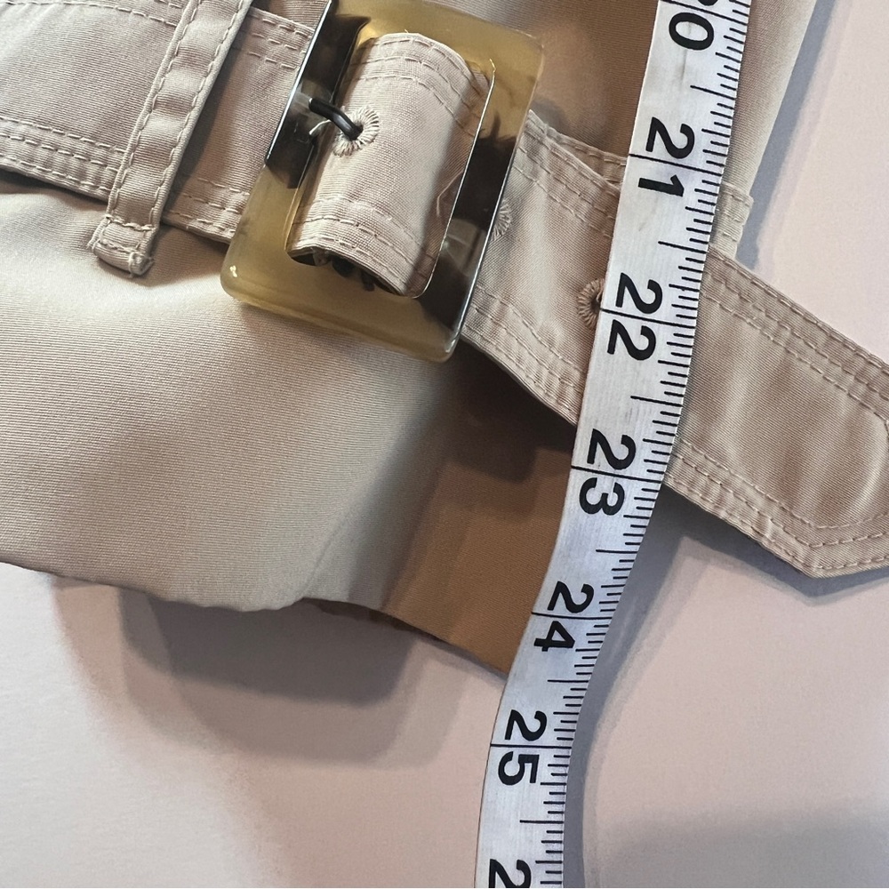 London Fog Tan Trench Coat 2X Double Breasted Belted Removable Plaid Liner Class - Picture 12 of 12